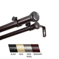 Central Design Cillo 1 in. Double Curtain Rod; 28-48 in. - Mahogany 100-68-286-D